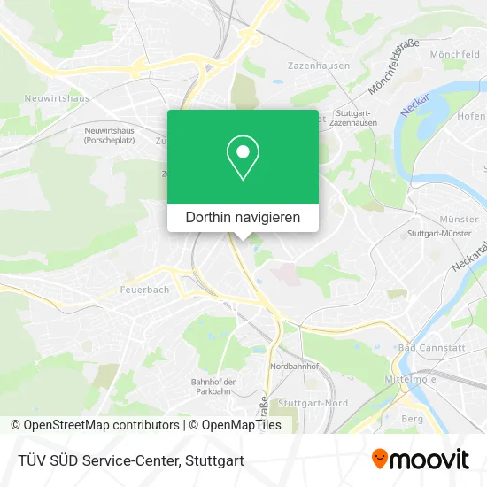 TÜV SÜD Service-Center Karte