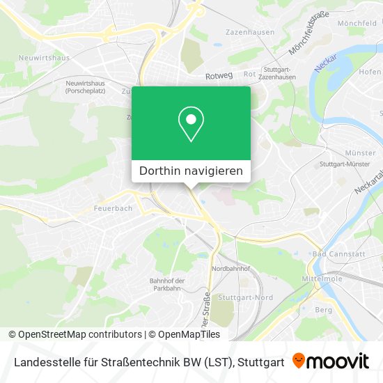 Landesstelle für Straßentechnik BW (LST) Karte