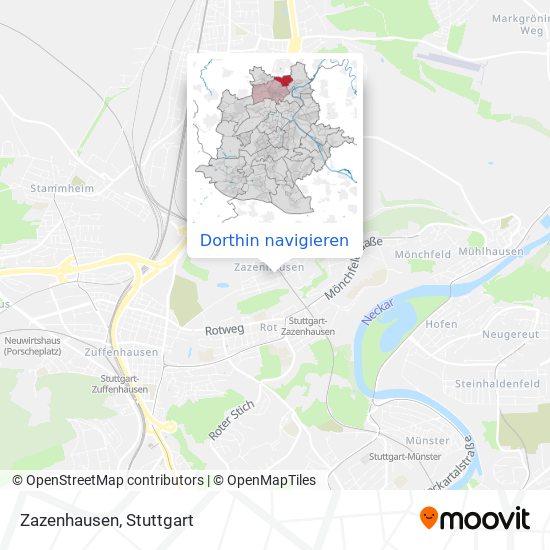 Zazenhausen Karte