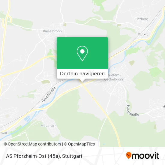 AS Pforzheim-Ost (45a) Karte