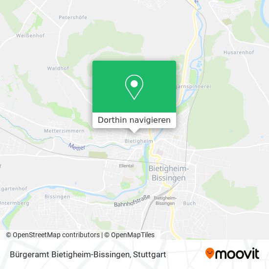 Bürgeramt Bietigheim-Bissingen Karte