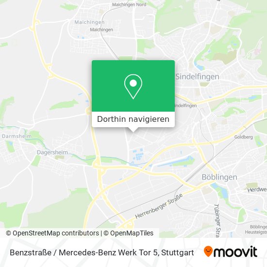 Benzstraße / Mercedes-Benz Werk Tor 5 Karte