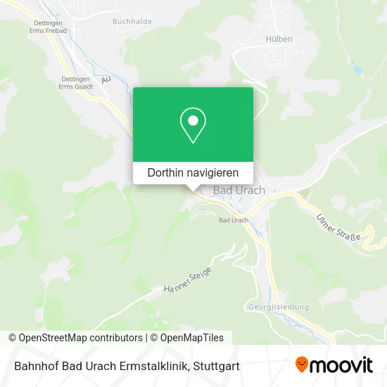 Bahnhof Bad Urach Ermstalklinik Karte