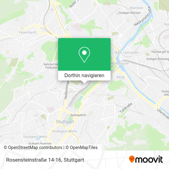 Rosensteinstraße 14-16 Karte