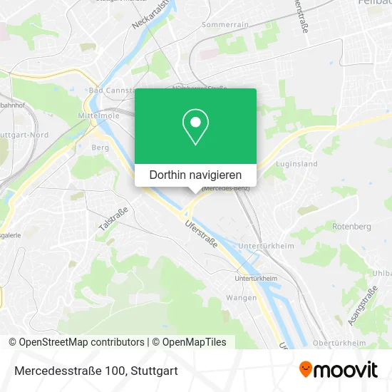 Mercedesstraße 100 Karte