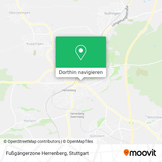 Fußgängerzone Herrenberg Karte