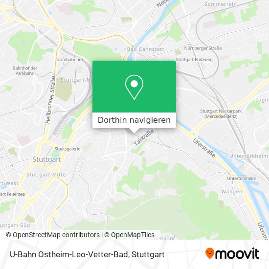 U-Bahn Ostheim-Leo-Vetter-Bad Karte