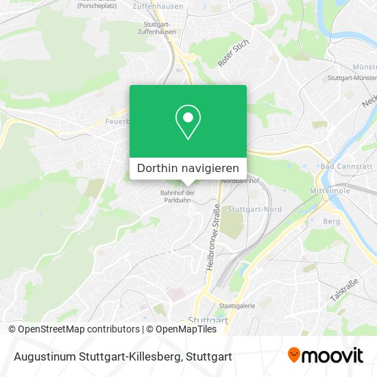 Augustinum Stuttgart-Killesberg Karte