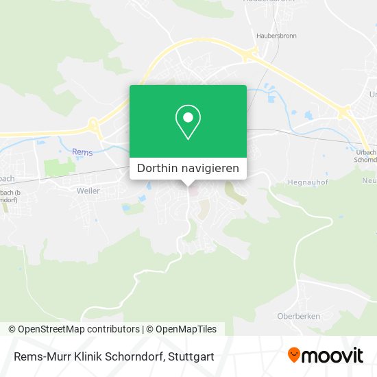 Rems-Murr Klinik Schorndorf Karte