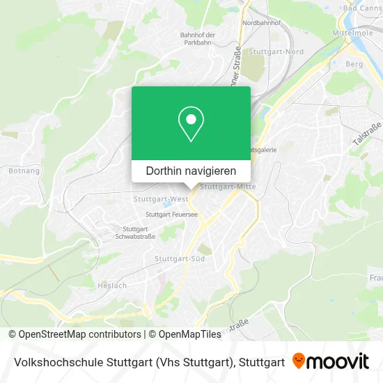 Volkshochschule Stuttgart (Vhs Stuttgart) Karte