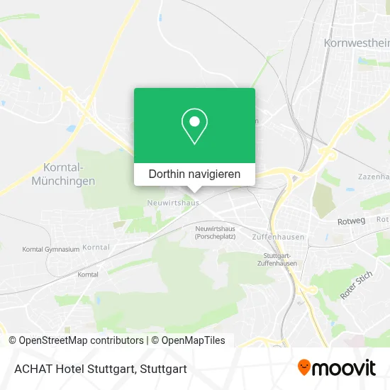 ACHAT Hotel Stuttgart Karte