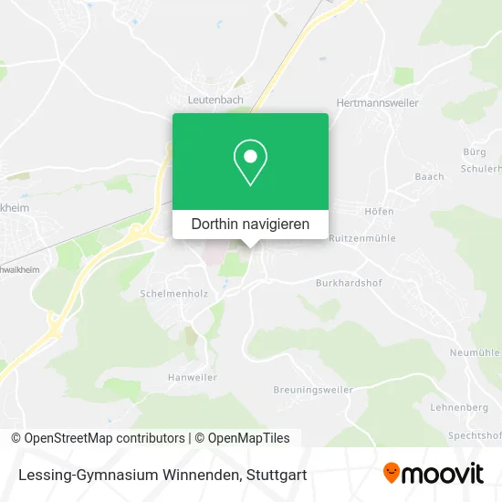 Lessing-Gymnasium Winnenden Karte