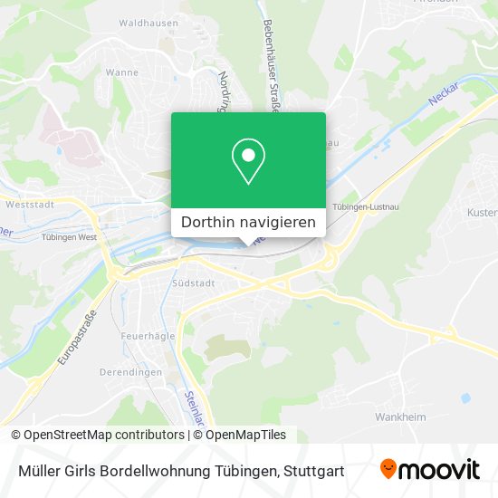 Müller Girls Bordellwohnung Tübingen Karte