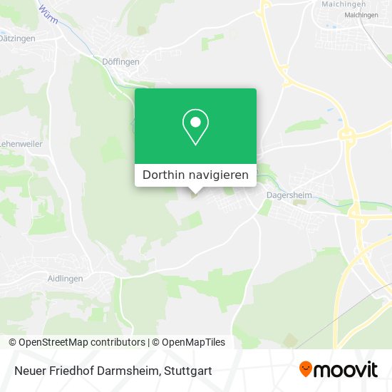 Neuer Friedhof Darmsheim Karte