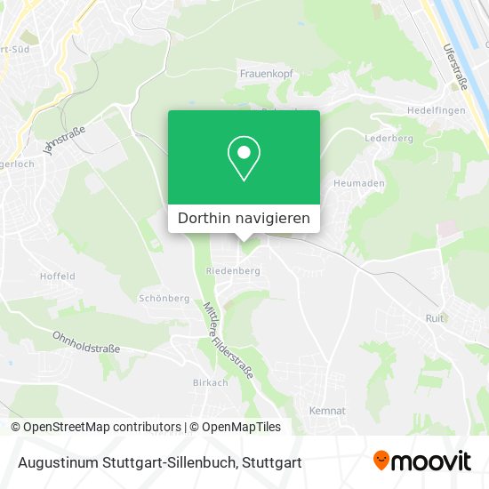 Augustinum Stuttgart-Sillenbuch Karte