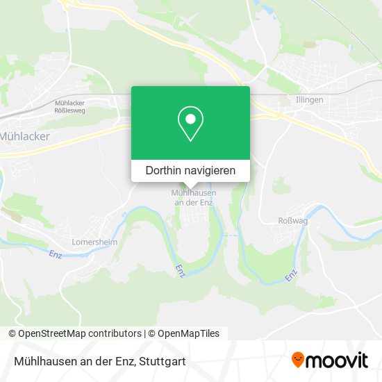 Mühlhausen an der Enz Karte