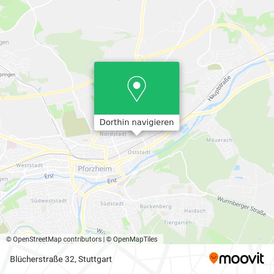 Blücherstraße 32 Karte