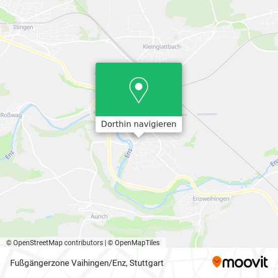 Fußgängerzone Vaihingen/Enz Karte
