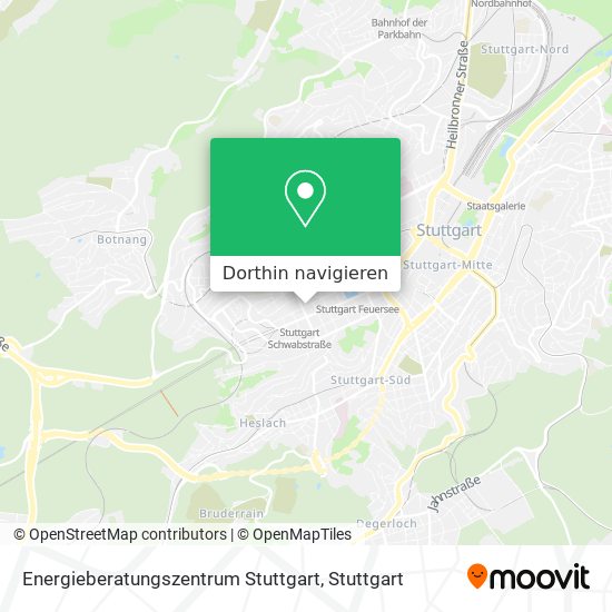 Energieberatungszentrum Stuttgart Karte