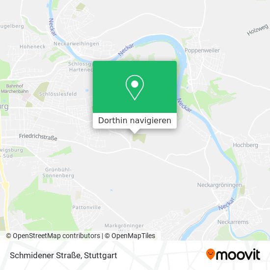 Schmidener Straße Karte