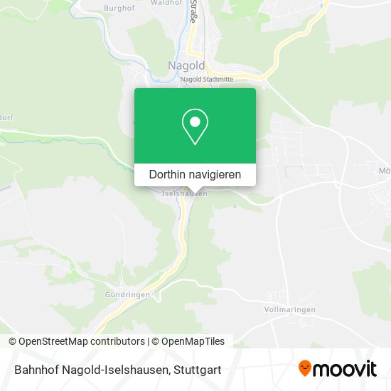 Bahnhof Nagold-Iselshausen Karte