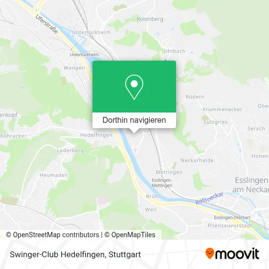 Swinger-Club Hedelfingen Karte