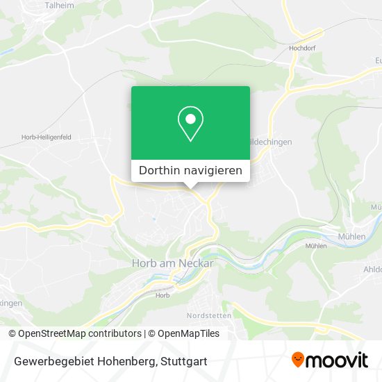 Gewerbegebiet Hohenberg Karte