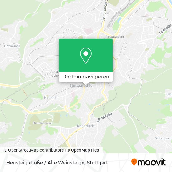 Heusteigstraße / Alte Weinsteige Karte
