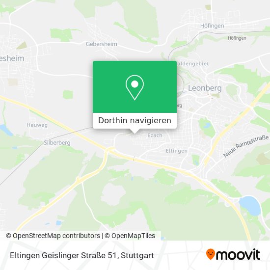Eltingen Geislinger Straße 51 Karte