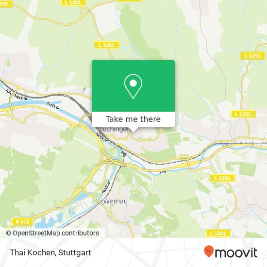 Thai Kochen, Silcherstraße 12 73207 Plochingen Karte