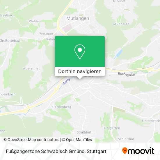 Fußgängerzone Schwäbisch Gmünd Karte