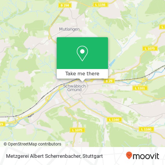 Metzgerei Albert Scherrenbacher, Vordere Schmiedgasse 73525 Schwäbisch Gmünd Karte