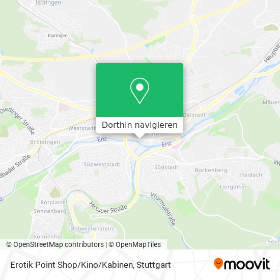 Erotik Point Shop/Kino/Kabinen Karte