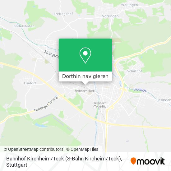 Bahnhof Kirchheim / Teck (S-Bahn Kircheim / Teck) Karte
