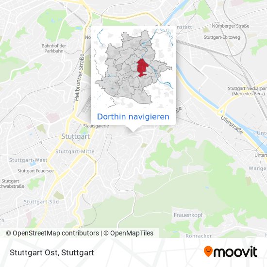 Stuttgart Ost Karte