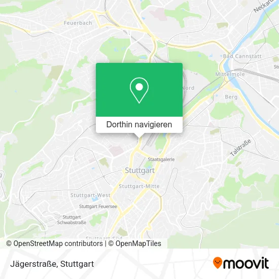 Jägerstraße Karte