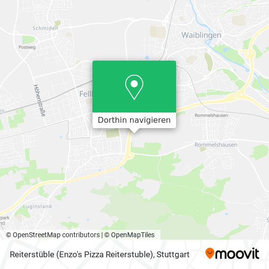 Reiterstüble (Enzo's Pizza Reiterstuble) Karte