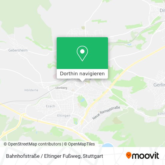 Bahnhofstraße / Eltinger Fußweg Karte