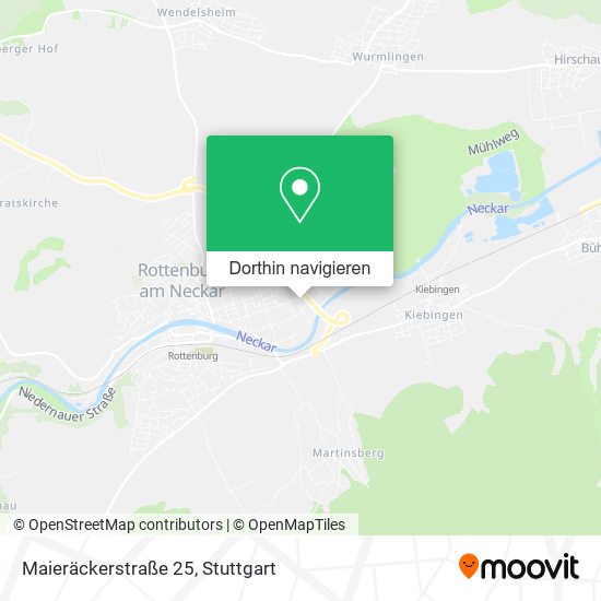 Maieräckerstraße 25 Karte