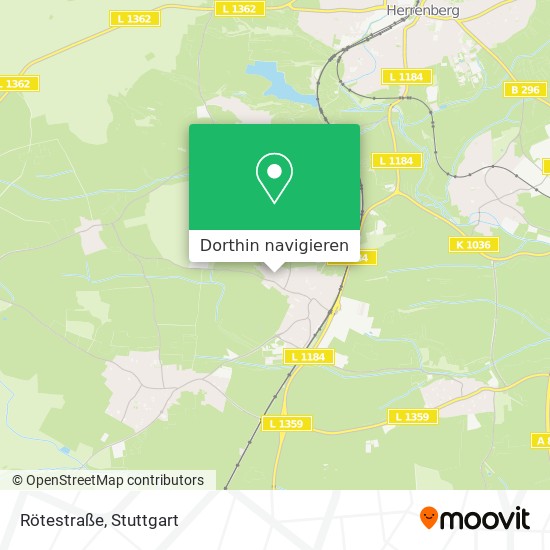 Rötestraße Karte