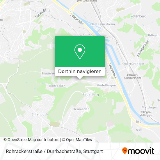 Rohrackerstraße / Dürrbachstraße Karte