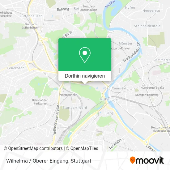 Wilhelma / Oberer Eingang Karte