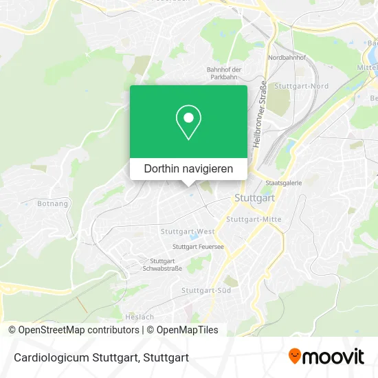 Cardiologicum Stuttgart Karte