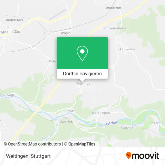 Weitingen Karte