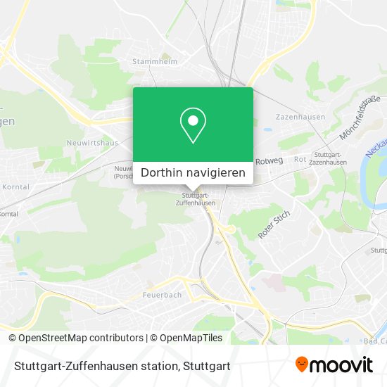 Stuttgart-Zuffenhausen station Karte