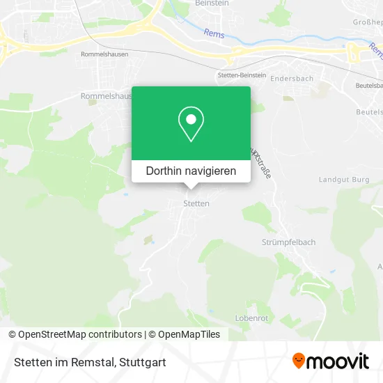 Stetten im Remstal Karte