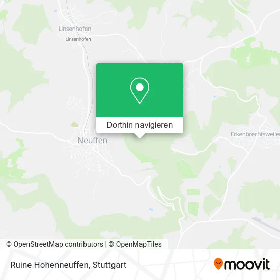 Ruine Hohenneuffen Karte