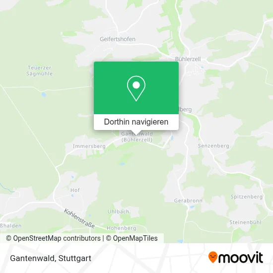 Gantenwald Karte