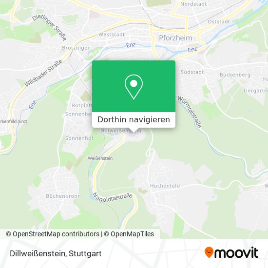 Dillweißenstein Karte