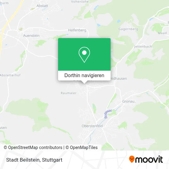 Stadt Beilstein Karte